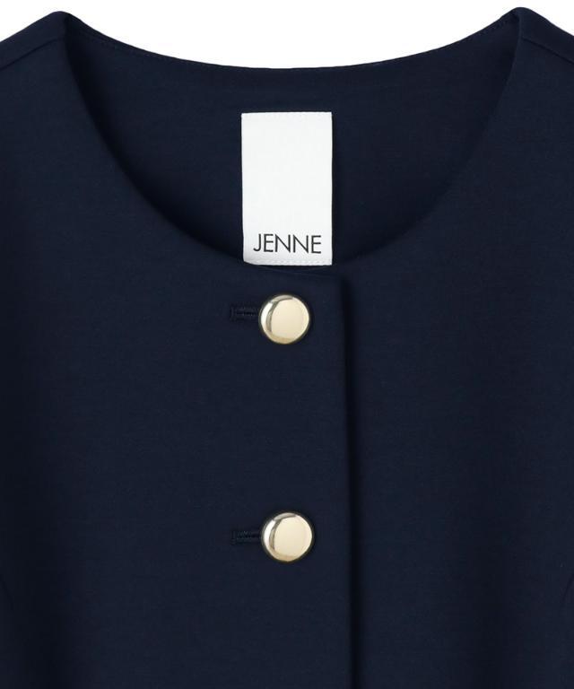 カットソー軽量ジャケット　ジェンヌ　ネイビー カットソー軽量ジャケット｜JENNE(ジェンヌ)公式通販：パリジェンヌの