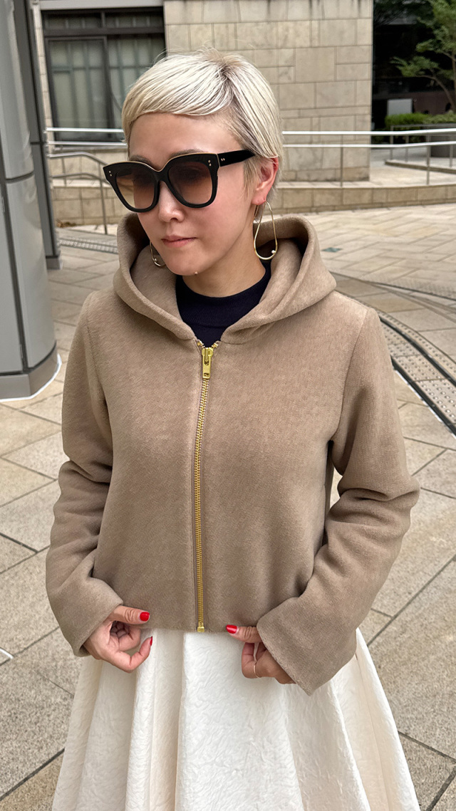 保温エアリーフリースジャケット（イタリア素材）｜JENNE(ジェンヌ