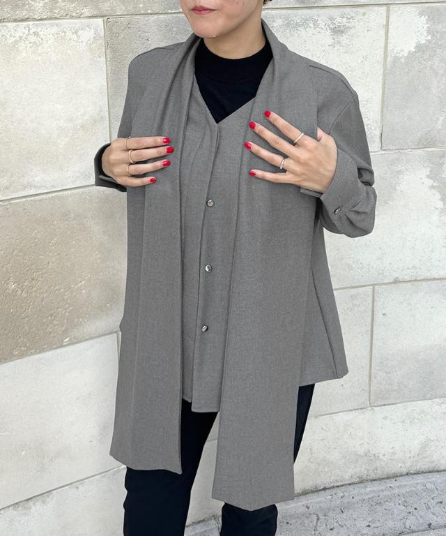 日本製ブラウス見えジャケット（吸湿発熱生地）｜JENNE(ジェンヌ)公式