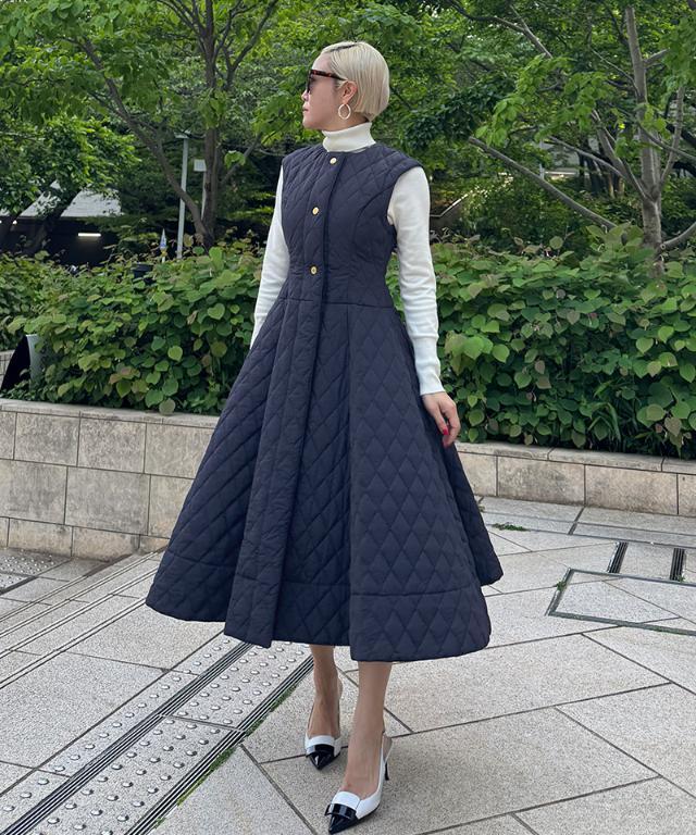 ジェンヌJENNE ２WAY機能綿キルティングジレワンピース 2WAY機能綿キルティングジレワンピース｜JENNE(ジェンヌ)公式通販