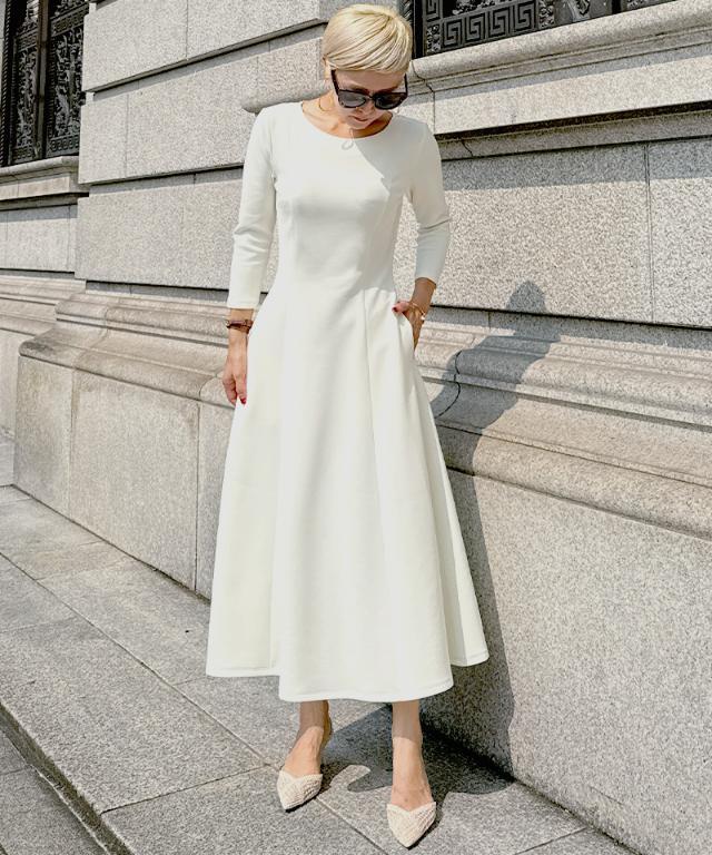 JENNE フレンチ美シルエットとろみスリーブワンピース フレンチ美シルエットとろみスリーブワンピース｜JENNE(ジェンヌ)公式