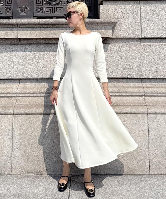 HaaTフレンチスリーブのワンピース フレンチ美シルエットとろみスリーブワンピース｜JENNE(ジェンヌ