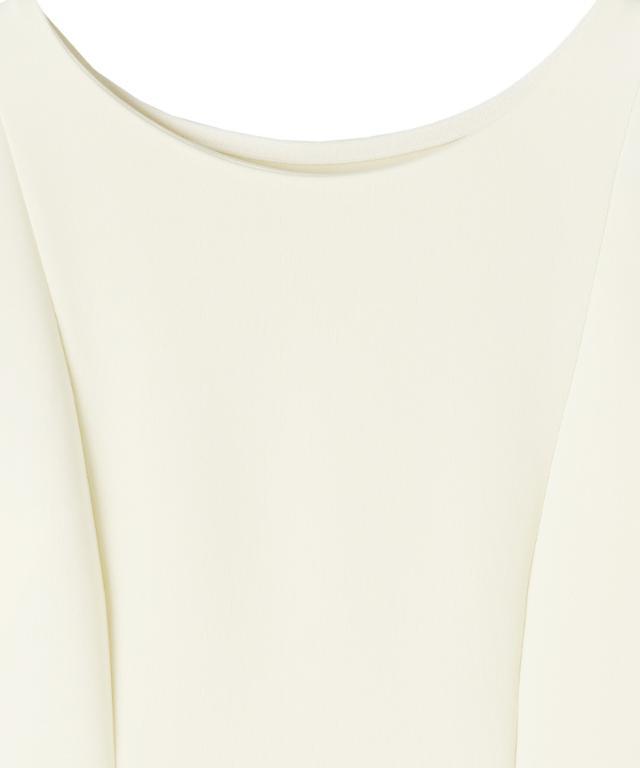 JENNE ホワイト ノースリーブ カットソーワンピース L サイズ　極美品 フレンチ美シルエットとろみスリーブワンピース｜JENNE(ジェンヌ)公式