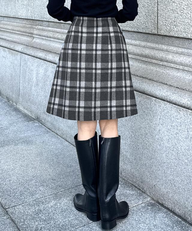 Aラインチェックスカート｜JENNE(ジェンヌ)公式通販：パリジェンヌの