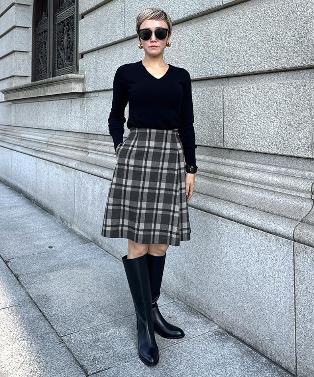 Aラインチェックスカート｜JENNE(ジェンヌ)公式通販：パリジェンヌの