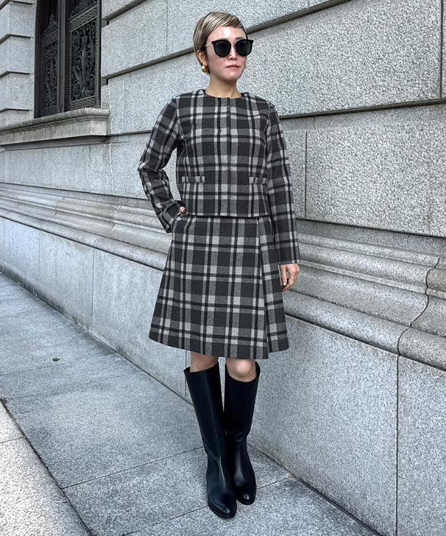 Aラインチェックスカート｜JENNE(ジェンヌ)公式通販：パリジェンヌの