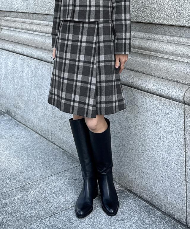 Aラインチェックスカート｜JENNE(ジェンヌ)公式通販：パリジェンヌの