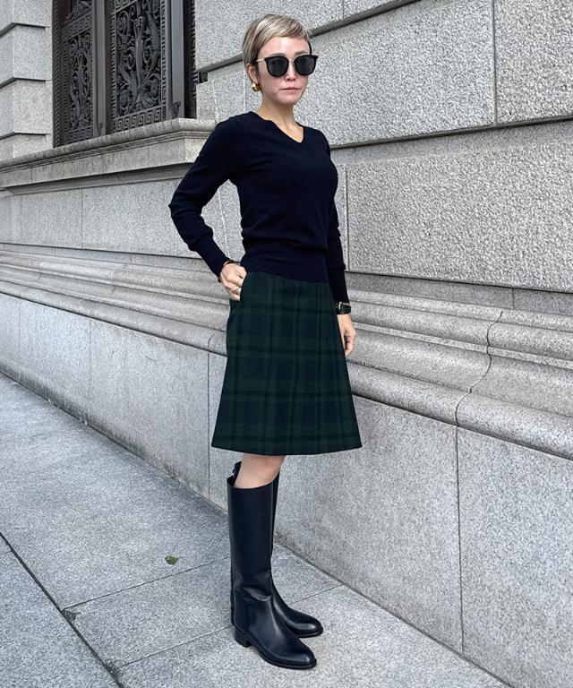 Aラインチェックスカート｜JENNE(ジェンヌ)公式通販：パリジェンヌの