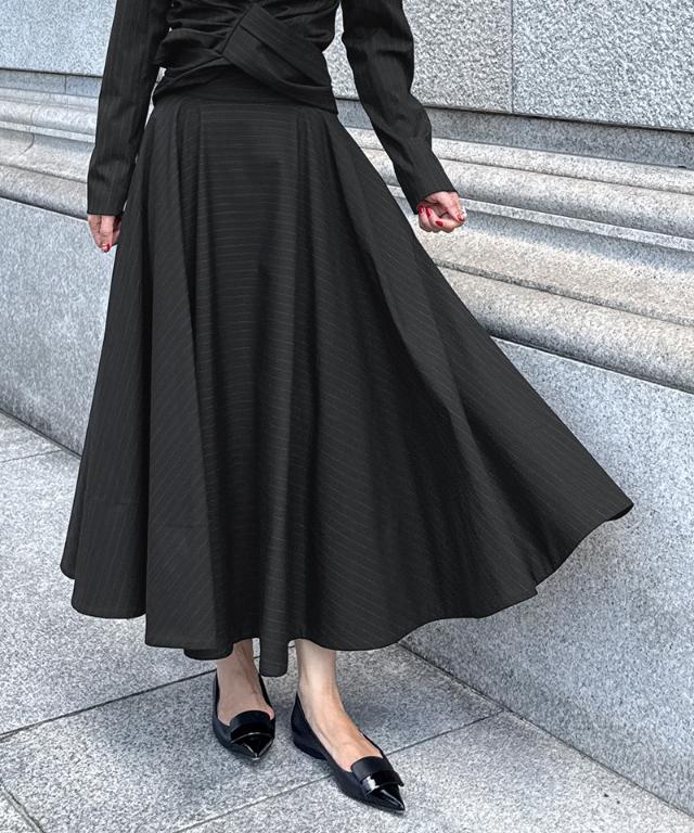 ピンストライプフレアスカート｜JENNE(ジェンヌ)公式通販：パリ