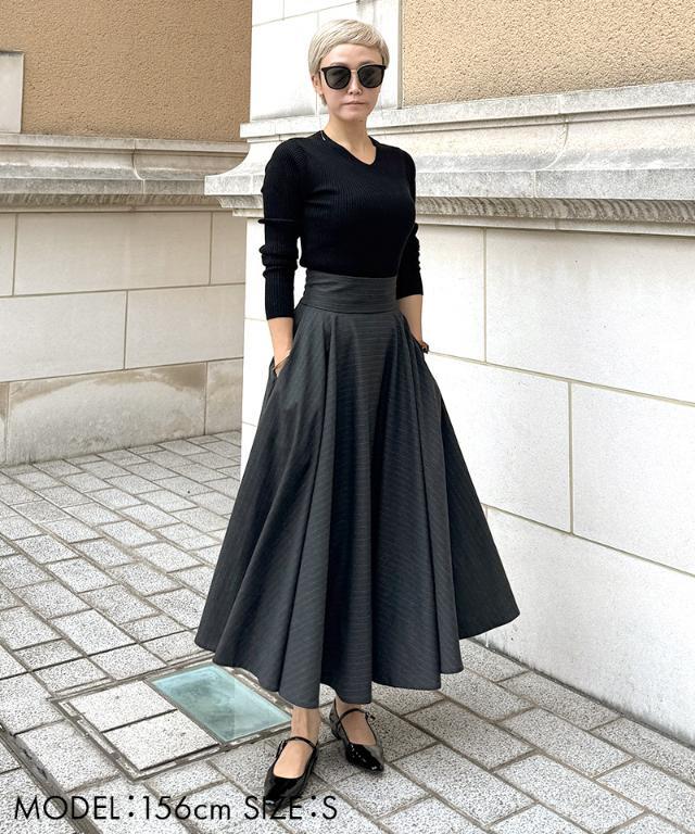 ピンストライプフレアスカート｜JENNE(ジェンヌ)公式通販：パリ