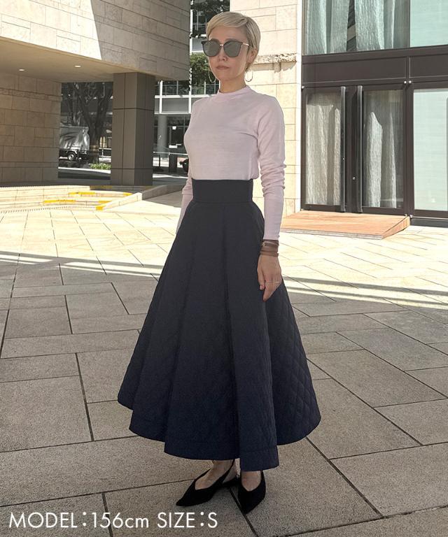 nagonstsns ナゴンスタンス　キルティングスカート　Sサイズ　ブラック Sサイズ キルティングスカート nagonstsns ナゴンスタンス