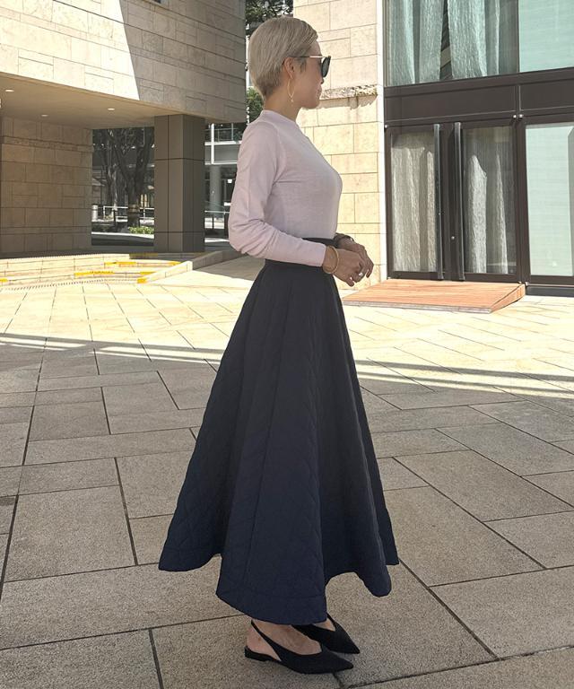 ランバンキルティング スカート レディース LANVIN en Bleu スカート ツイストドレープスカート : ZOZOTOWN