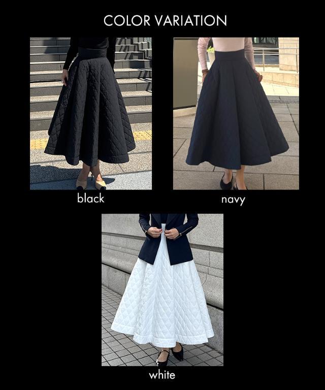 機能中綿キルティングスカート｜JENNE(ジェンヌ)公式通販：パリ