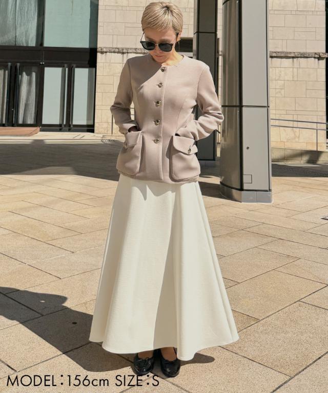 美品 JENNE 白 ロングスカート フレア 上品 春 夏 完売モデル 裏起毛カットロングスカート｜JENNE(ジェンヌ)公式通販：パリジェンヌ