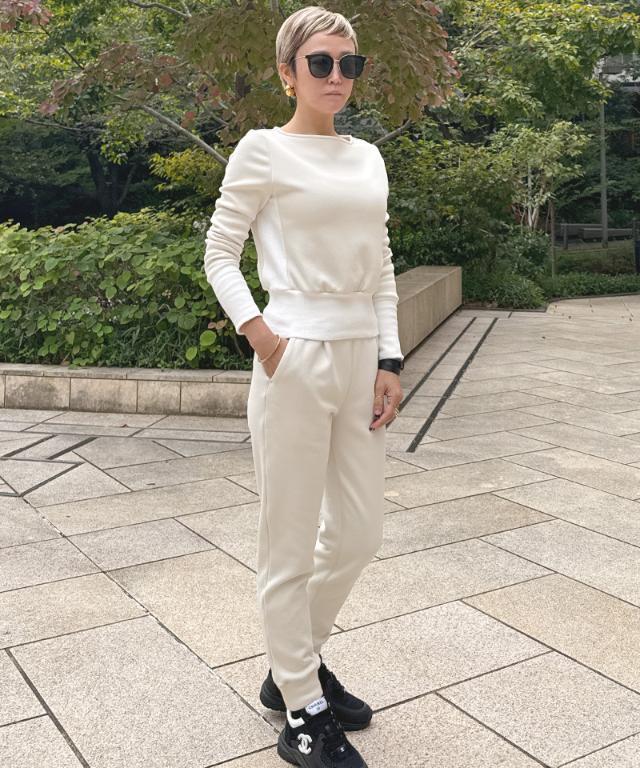 日本製ふわふわ美ライントレーナー（保温性機能生地）｜JENNE