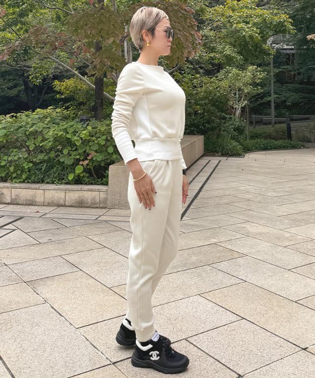 日本製ふわふわ美ライントレーナー（保温性機能生地）｜JENNE(ジェンヌ