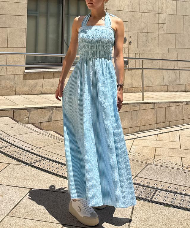 *paris*キルティング ベアトップ ワンピース ベアトップカットワンピース