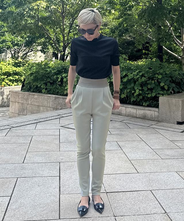 激安！特価品 日本製美脚アジアフィットタックレギンスパンツ｜JENNE(ジェンヌ パンツ