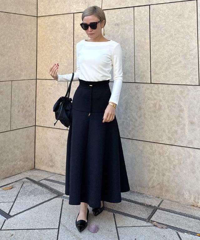 JENNE 美品 25ss 日本製着痩せカットスカート XLサイズ ネイビー 日本製着痩せカットスカート｜JENNE(ジェンヌ)公式通販：パリ