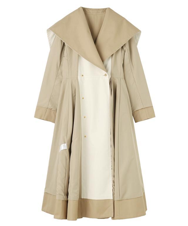 2wayバイカラーフレアトレンチ（花粉防止・撥水）｜JENNE(ジェンヌ