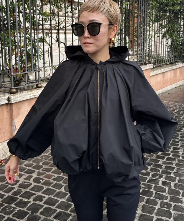 JEANASIS ブラック バルーンジャンパー フリーサイズ 楽天市場】【SALE／20%OFF】ダンボールバルーンブルゾン JEANASIS