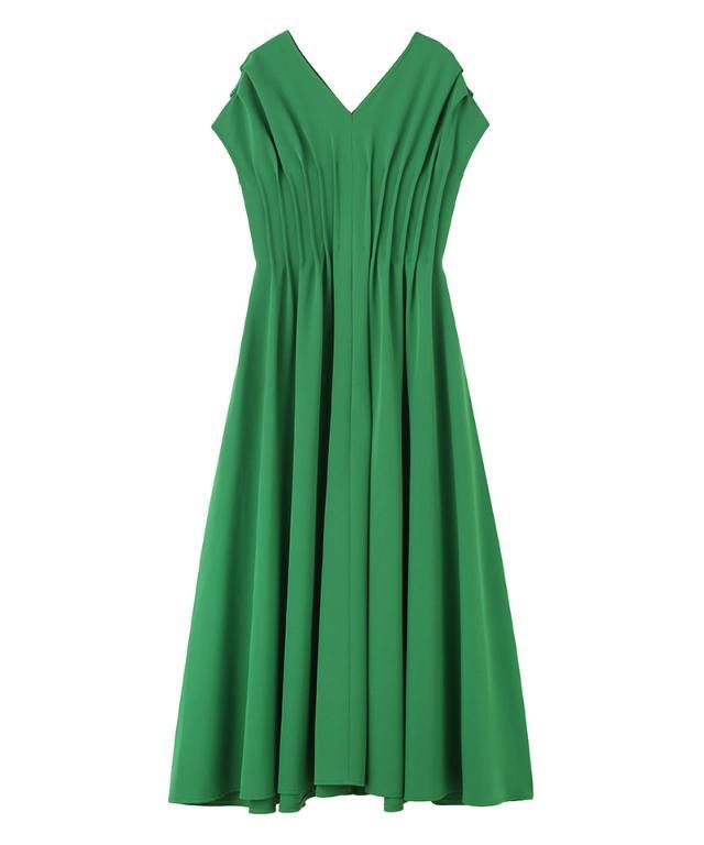 タック立体ドレスワンピ(防シワ・接触冷感・eco素材)｜JENNE(ジェンヌ