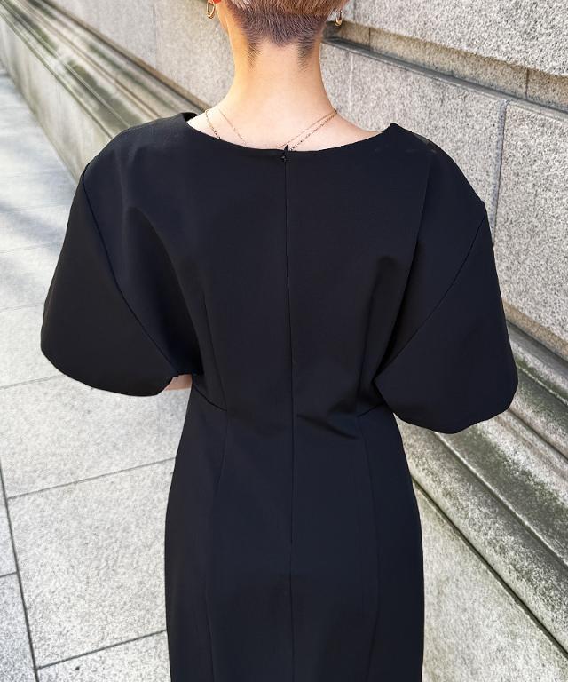 カットソーワイドスリーブワンピース（日本製生地）｜JENNE(ジェンヌ