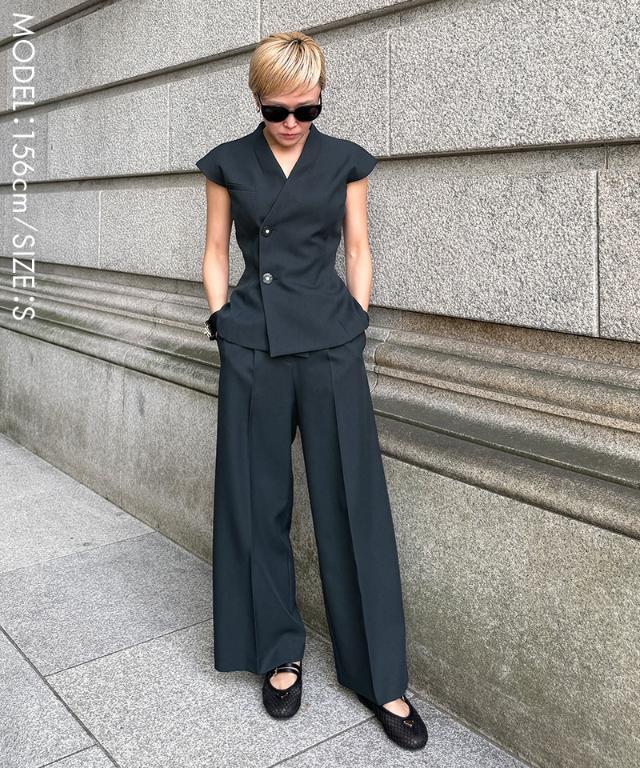 ワイド美脚パンツ（防シワ・UVカット機能生地）｜JENNE(ジェンヌ)公式