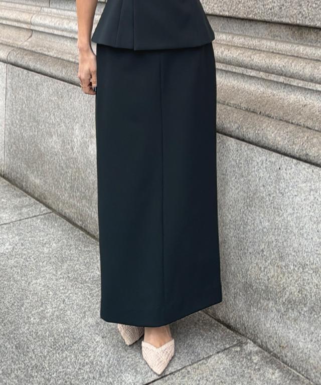 JENNE ジェンヌ ツイードストレートスカート ロングスカート ブラック 黒 ツイードタイトスカート｜JENNE(ジェンヌ)公式通販：パリジェンヌの