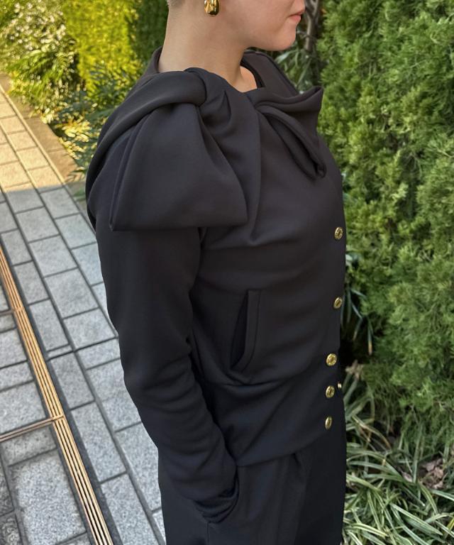 日本製おりがみリボンブルゾン（紫外線99．9％カット）｜JENNE