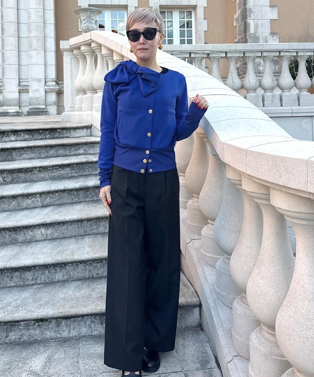 日本製おりがみリボンブルゾン（紫外線99．9％カット）｜JENNE