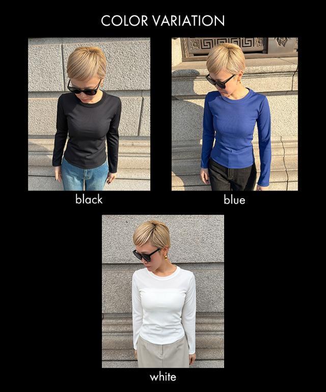 JENNE 日本製ストレッチリブＴシャツ ブラック　Lサイズ 日本製ストレッチリブTシャツ｜JENNE(ジェンヌ)公式通販：パリ