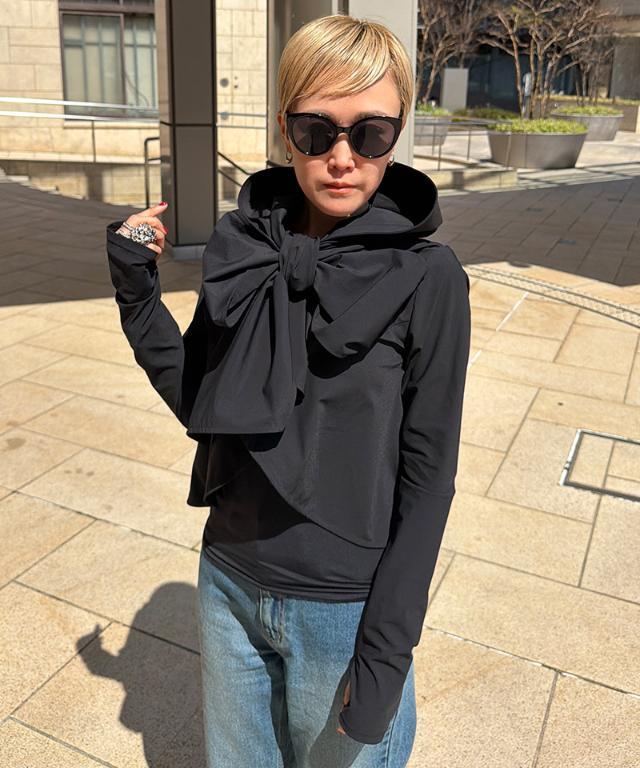 25SS✨希少美品　ジェンヌ　まんまるUVカットボレロ　カーディガンブラック S 日本製まんまるUVカットボレロ(接触冷感)｜JENNE(ジェンヌ)公式通販
