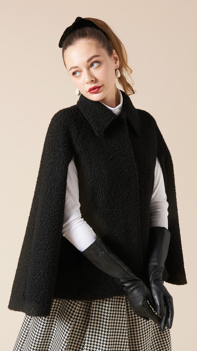 即完品】Sheller シェリエ ケープコート らしき 