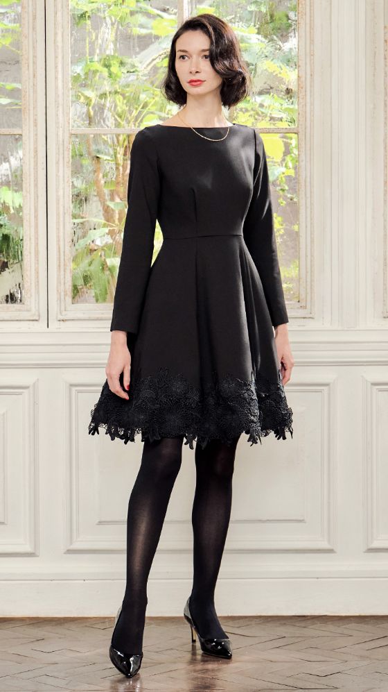 ラグジュアリーレースヘムワンピース｜JENNE(ジェンヌ)公式通販：パリ  