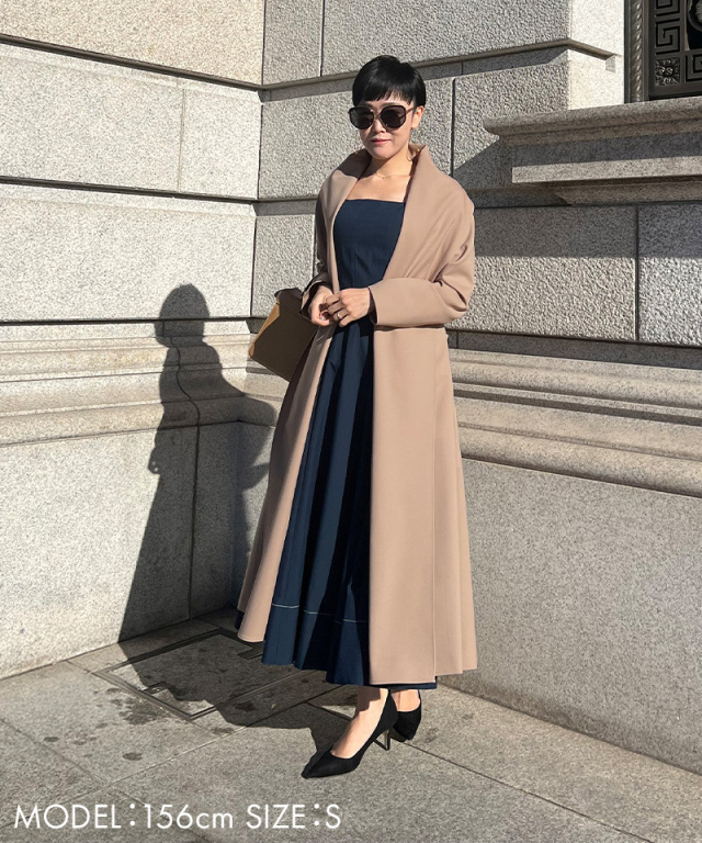 ショール風オードリーコート｜JENNE(ジェンヌ)公式通販：パリジェンヌ  