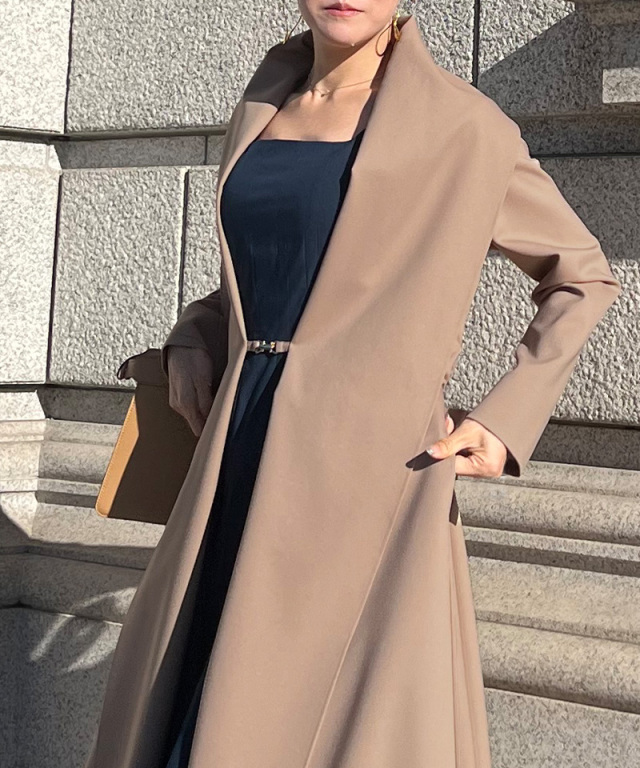 ショール風オードリーコート｜JENNE(ジェンヌ)公式通販：パリジェンヌ  