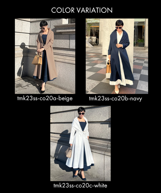 ショール風オードリーコート｜JENNE(ジェンヌ)公式通販：パリジェンヌ  