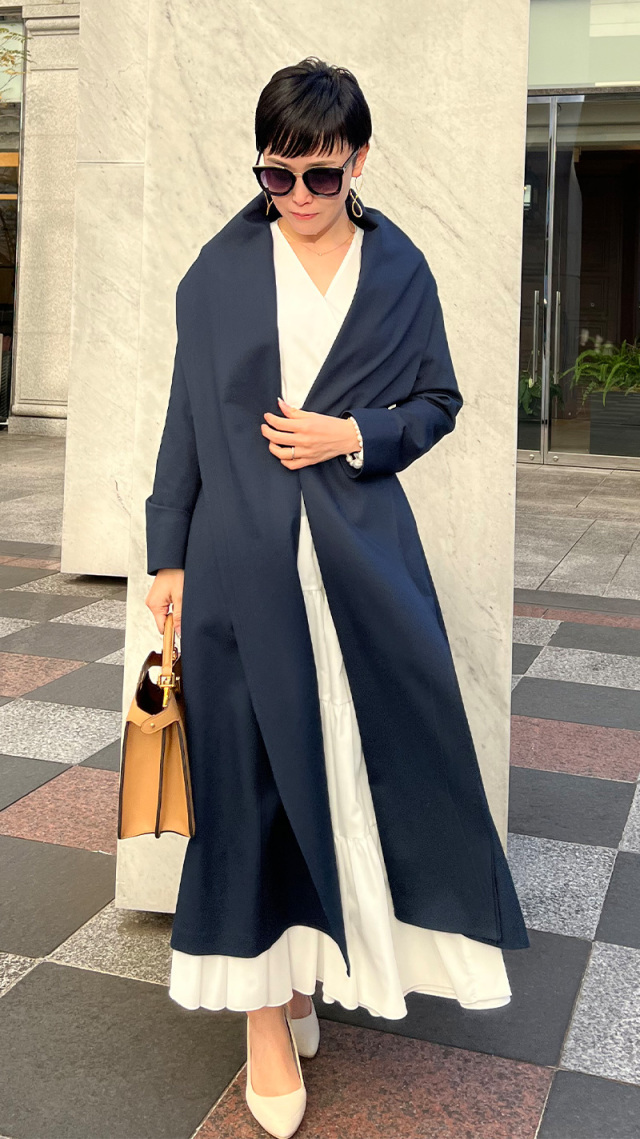 ショール風オードリーコート｜JENNE(ジェンヌ)公式通販：パリジェンヌ  