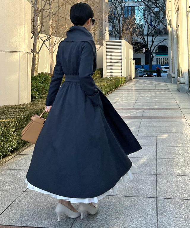 ショール風オードリーコート｜JENNE(ジェンヌ)公式通販：パリジェンヌ  