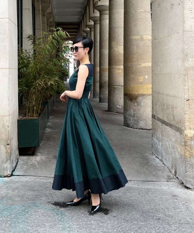 配色ストライプフレアワンピース｜JENNE(ジェンヌ)公式通販：パリ  