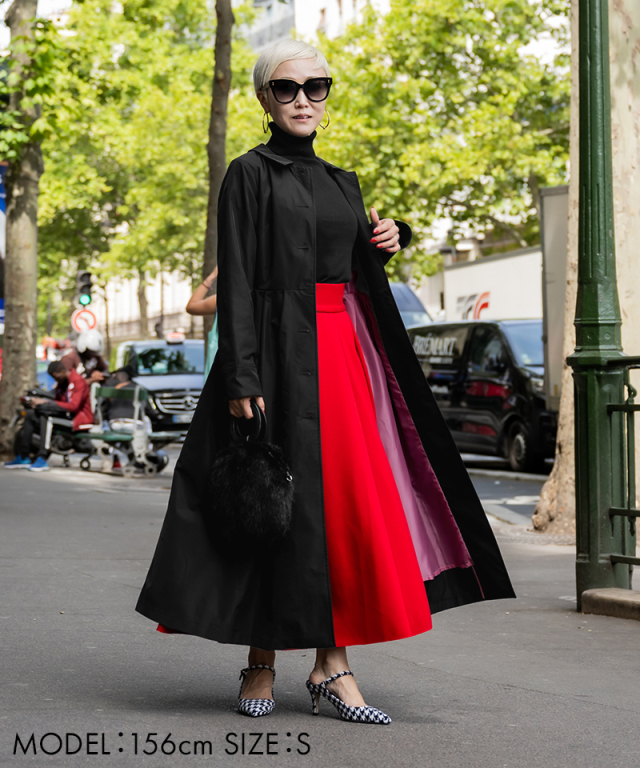 付け襟 ハイウエストフレアコート｜JENNE(ジェンヌ)公式通販：パリ  