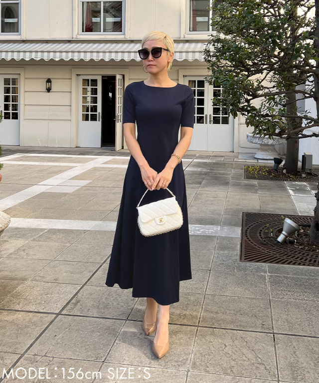 ボートネック カットソーワンピース Jenne ジェンヌ 公式通販 美しく見せてくれるお洋服ブランド