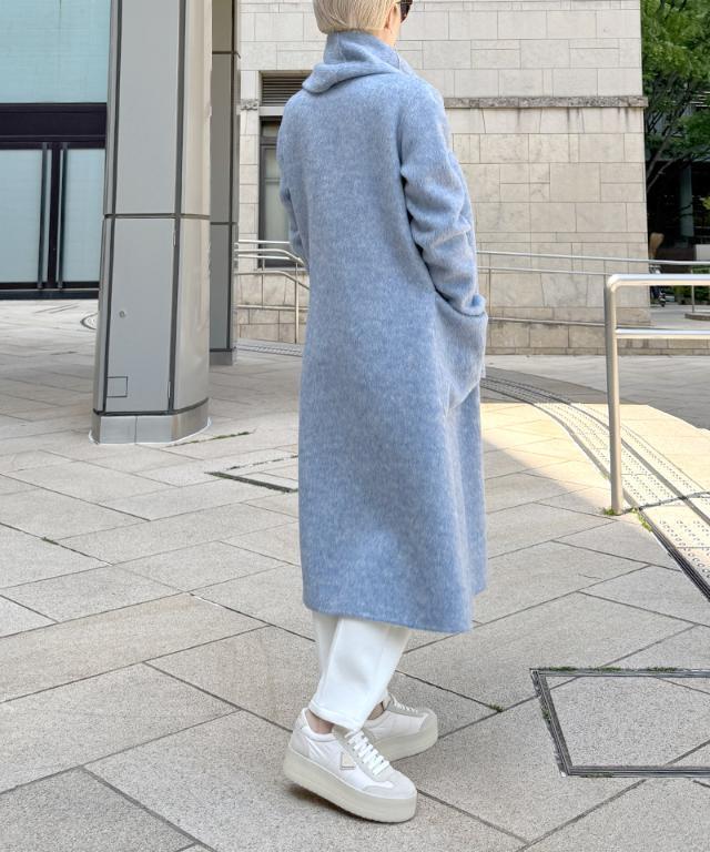 【美品】JENNE ネイビー ロングコート 美品】JENNE ネイビー ロングコート 美品】JENNE ネイビー