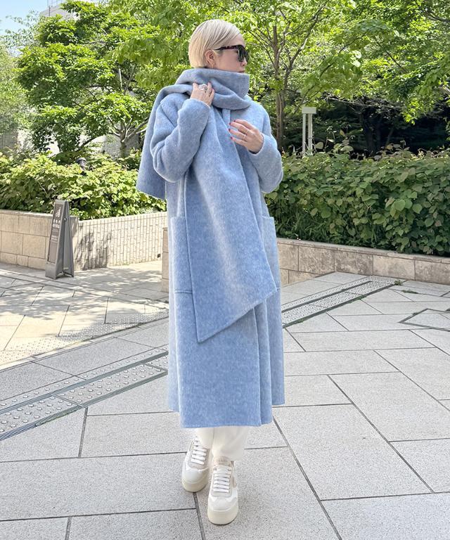 JENNE 日本製ウールコート ブルー　Sサイズ リバーウールシルクコート｜JENNE(ジェンヌ)公式通販：パリ