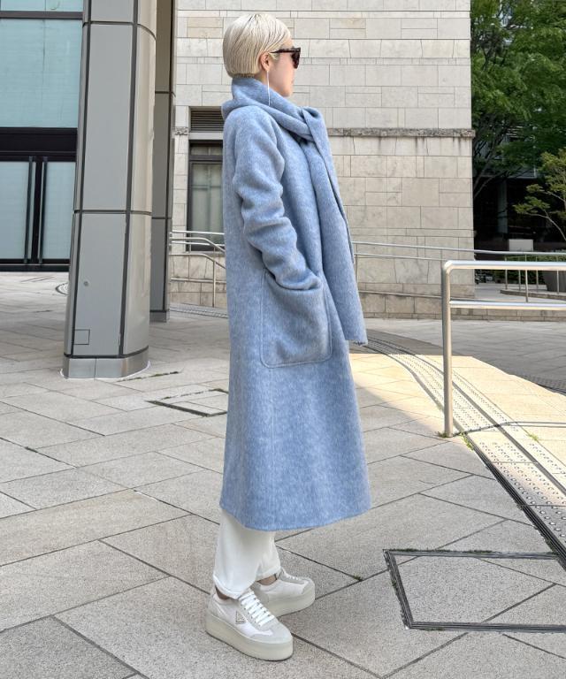 JENNE 日本製ウールコート ブルー　Sサイズ JENNEウールコート｜JENNE(ジェンヌ)公式通販：パリジェンヌの