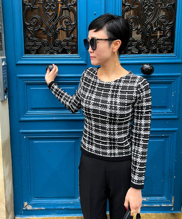 ツイード風 ニットトップス｜JENNE(ジェンヌ)公式通販：パリジェンヌの  