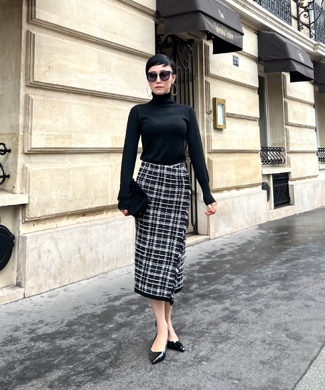 ツイード風 ニットスカート｜JENNE(ジェンヌ)公式通販：パリジェンヌの  