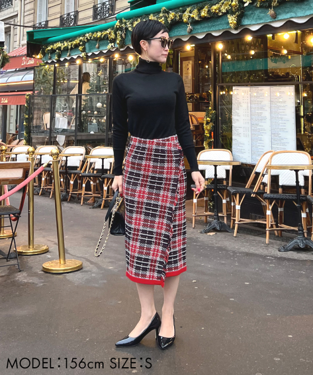 ツイード風 ニットスカート｜JENNE(ジェンヌ)公式通販：パリジェンヌの  