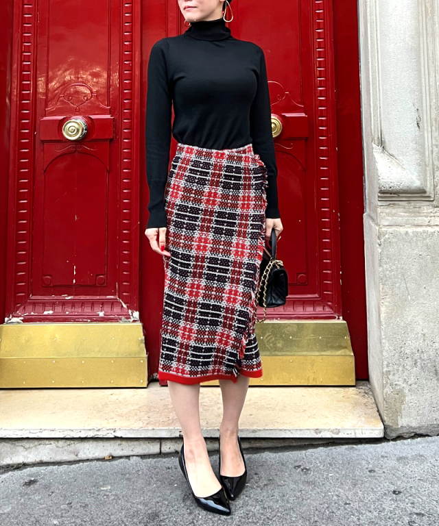 ツイード風 ニットスカート｜JENNE(ジェンヌ)公式通販：パリジェンヌの  